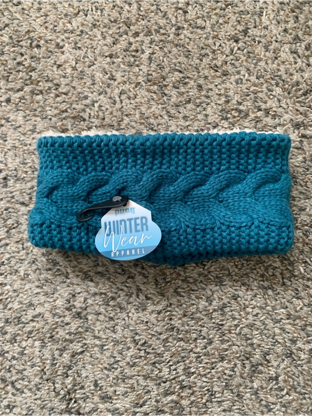 Pugs Knit Headband With Lining
